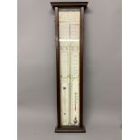 An early 20th century Admiral Fitzroy mercury barometer of rectangular form, set with various