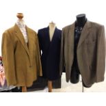 A Ralph Lauren blazer size 42 long and two vintage mens jackets. Tweed and cord jackets