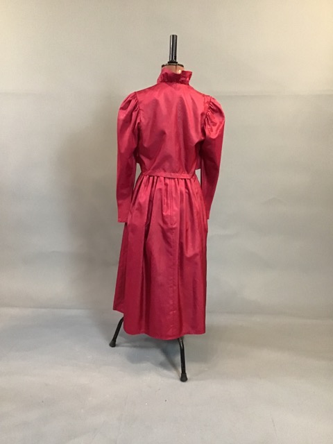 1970s/80s taffeta dress with belt together with a matching bolero jacket by Horrocks - Image 3 of 6