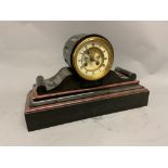 Samuel Marti Paris, a slate and marble mantle clock. Movement stamped S.Marti Medaille de bronze.