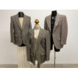 Three vintage tweed jackets. All size 42.
