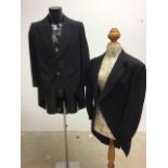 Two 1930s wool morning coats