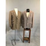 Gieves and Hawkes Harris tweed jacket 44r together with a checked wool jacket 44"