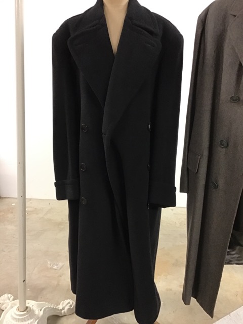 Heavy weight crombie cloth overcoat 46 together with a bespoke overcoat 50 - Image 3 of 3