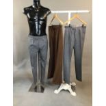 3 pairs of bespoke trousers 34" waist, 31" inside leg