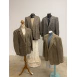 A collection of vintage tweed jackets.42-44L
