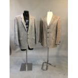 1 Aquascutum wool jacket 46r together with a Harris tweed jacket 46"