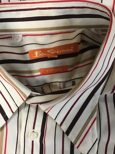 Chester Barrie bespoke shirt including 2 others. Charles Caine Pink shirt 42, Ben Sherman stripe - Image 6 of 7