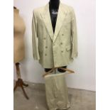 A vintage summer two piece suit by Hackett. Size 40R