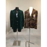 Designer velvet jacket Ed Hardy by Christian Audigier together with a vintage velvet jacket
