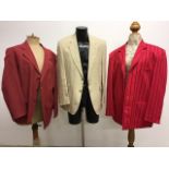 Three vintage gentleman's summer jackets. Size 42-44R