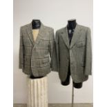 Two tweed jackets size 40 by Daks and Gieves and Hawkes.