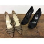 Two pairs of vintage ladies shoes to include Christian Louboutin (38) Sonia Rykel (40)