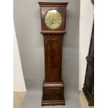 A 19th century mahogany cased longcase clock,:53cm x D:26cm x H:205cm