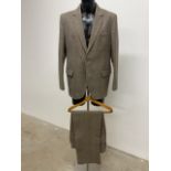 A gents 1950s wool two piece two button suit by Lynton. 44C 36-38W