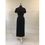 1940's pleated crepe dress by Rembrandt, size 18
