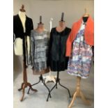Collection ladies items including Fenn, Wright, Manson Shrug, Faraday velvet tie front top ( some