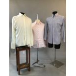 Collection of designer shirts including Etro, and Gieves & hawkes. Cream shirt collar 16,