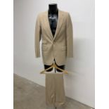 A vintage lightweight two piece two button summer suit by Aquascutum. Size 38-40