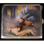 HUNTING CIGARETTE CASE