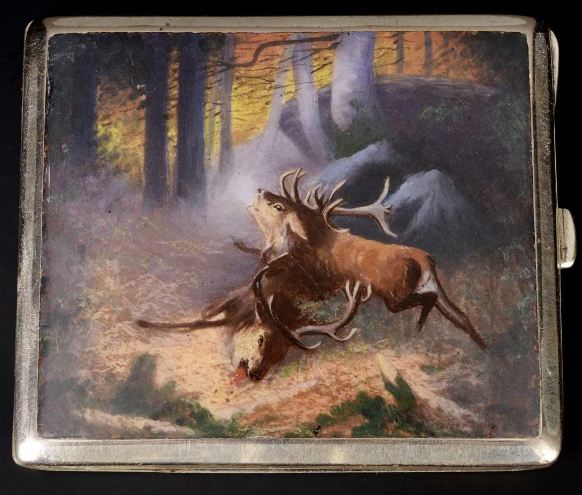 HUNTING CIGARETTE CASE