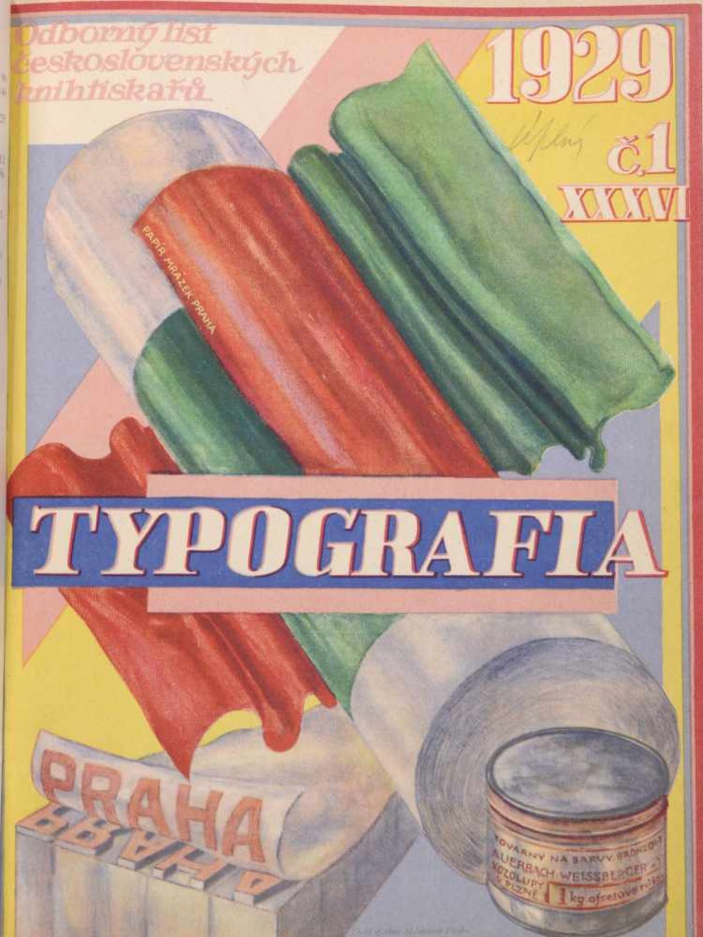 TYPOGRAFIA, ODBORNÝ LIST ČESKOSLOVENSKÝCH KNIHTISKAŘŮ - Bild 2 aus 5