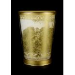 GOLD LEAF GLASS BEAKER