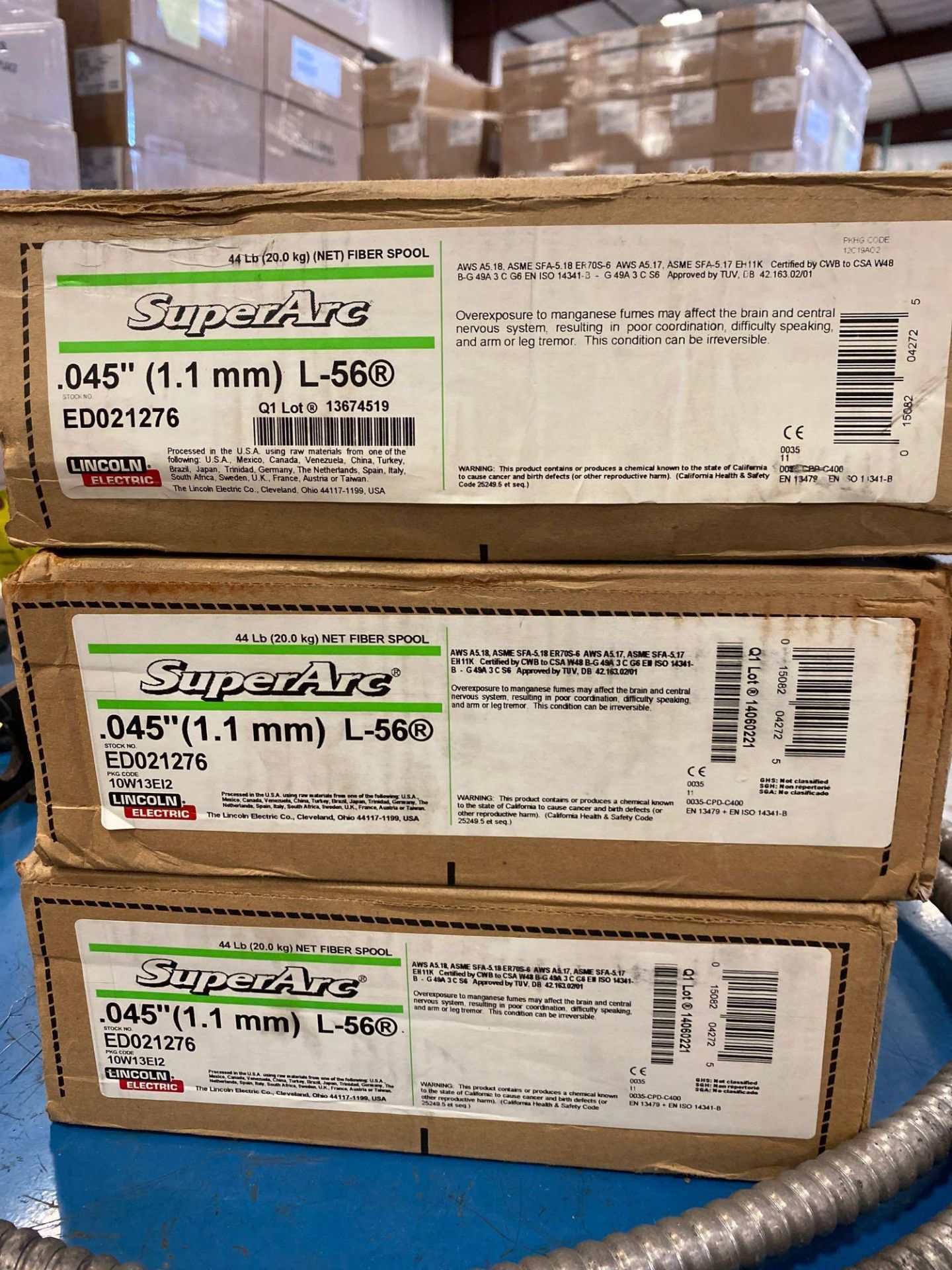 SIX NEW BOXES OF LINCOLN ELECTRIC WELDING WIRE - Image 3 of 3