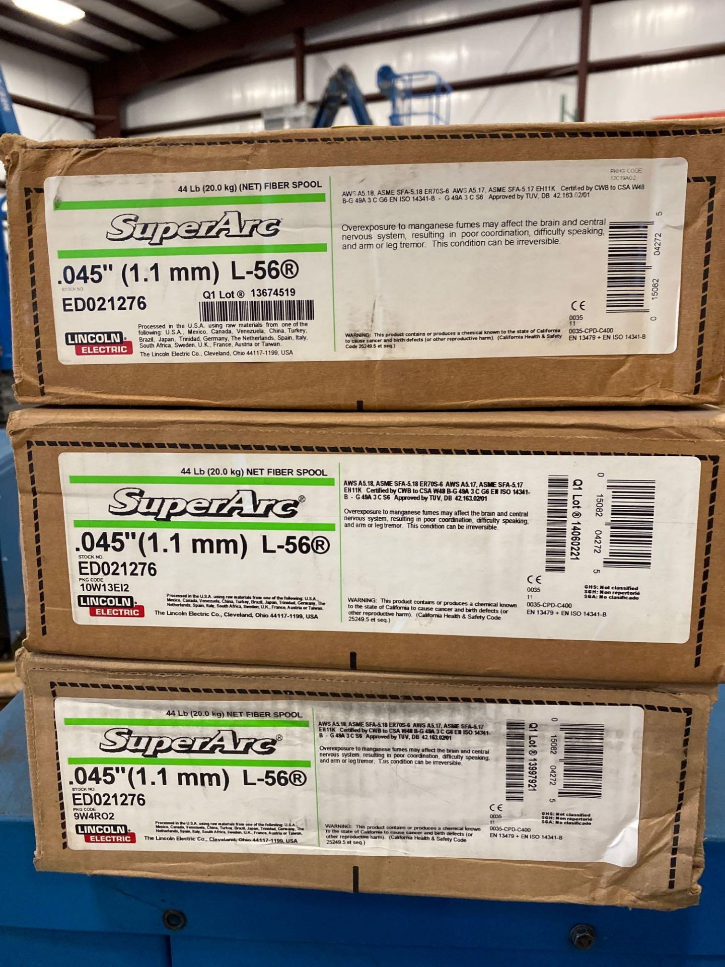 SIX NEW BOXES OF LINCOLN ELECTRIC WELDING WIRE - Image 2 of 3