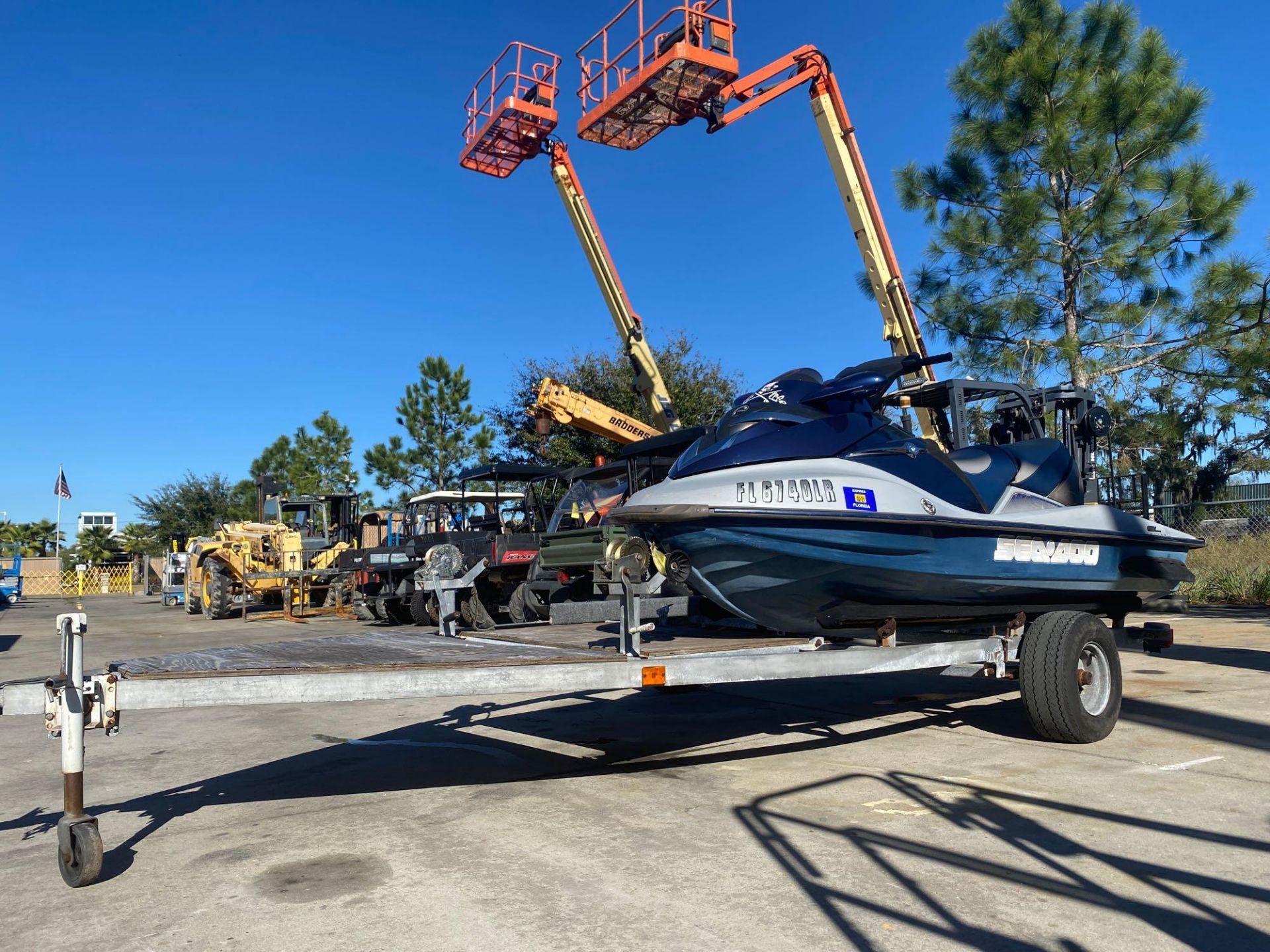 2004 SEADOO GTI WAVE RUNNER WITH TRAILER, UPDATED EXHAUST, UPDATED INTAKE MANIFOLD, UPDATED IMPELLER - Image 6 of 9