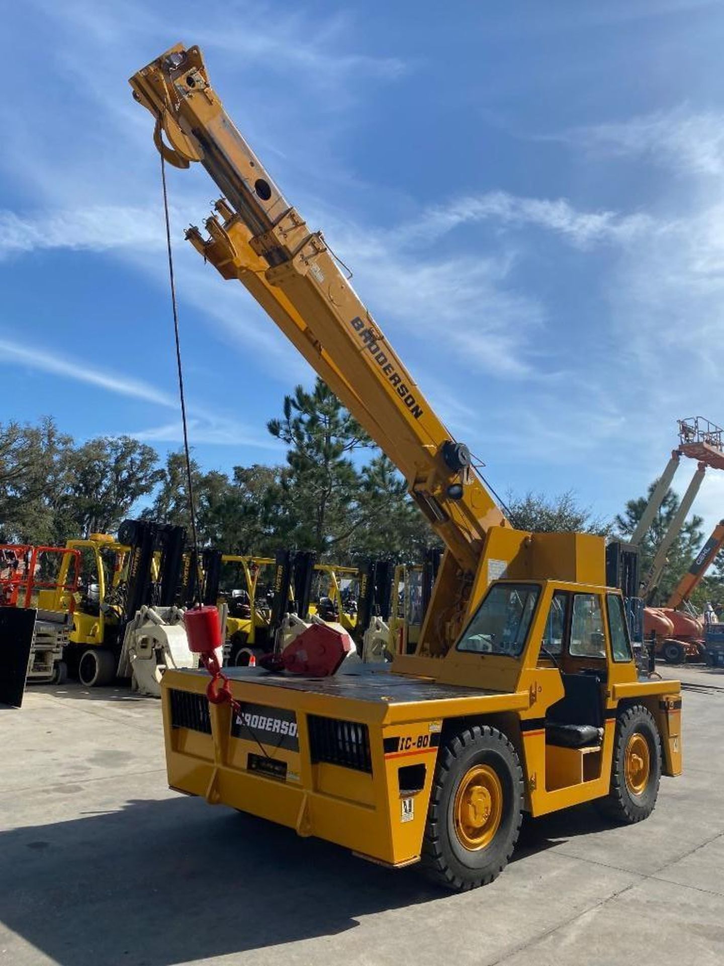 BRODERSON IC80-2G 9 TON DECK CRANE, DIESEL, OUT RIGGERS, BIG SHIPPER II 386 LMI SYSTEM - Image 3 of 17