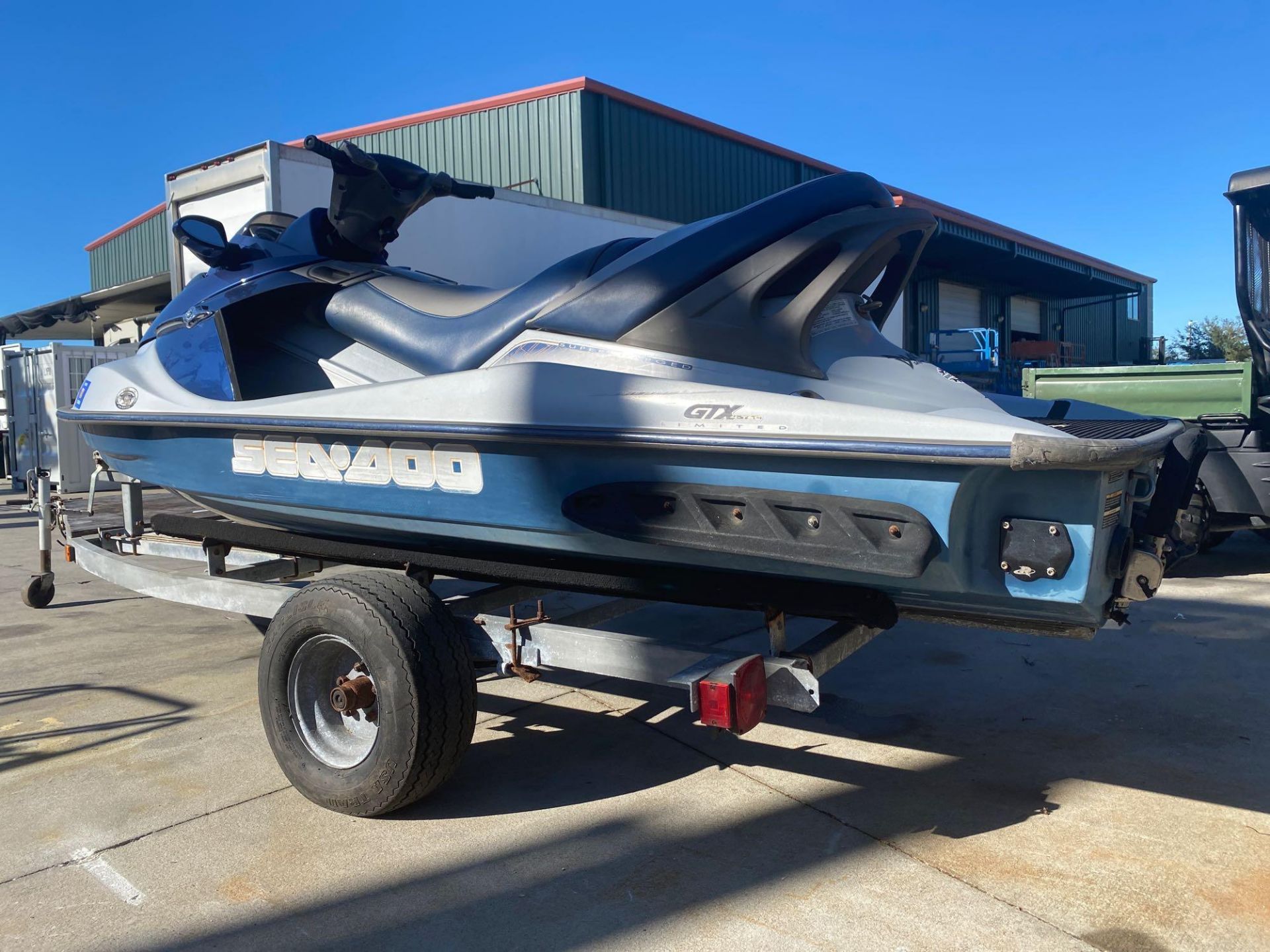 2004 SEADOO GTI WAVE RUNNER WITH TRAILER, UPDATED EXHAUST, UPDATED INTAKE MANIFOLD, UPDATED IMPELLER - Image 3 of 9