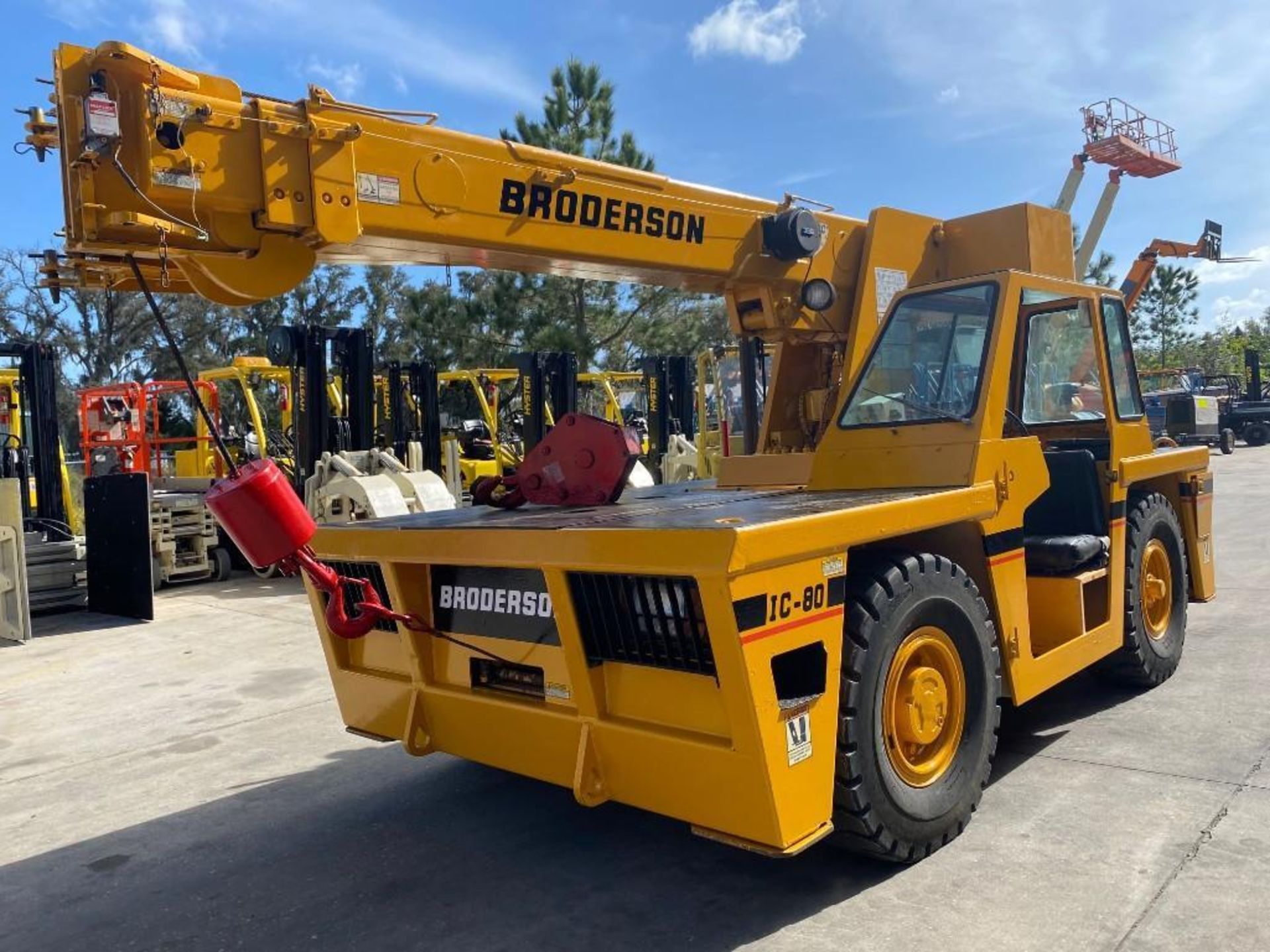 BRODERSON IC80-2G 9 TON DECK CRANE, DIESEL, OUT RIGGERS, BIG SHIPPER II 386 LMI SYSTEM - Image 15 of 17