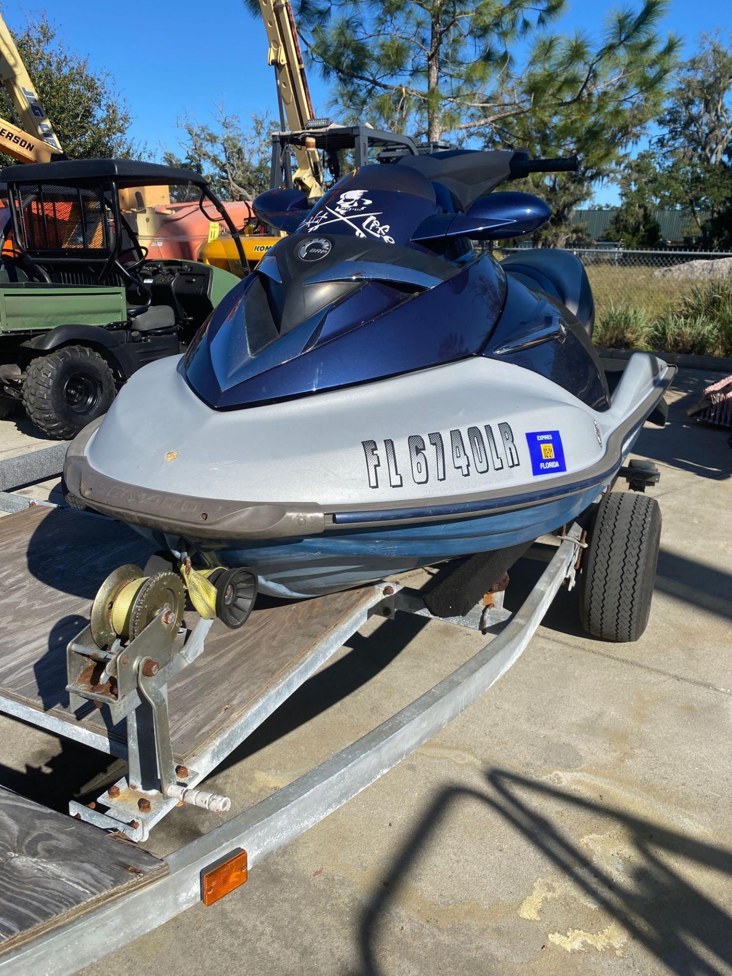 2004 SEADOO GTI WAVE RUNNER WITH TRAILER, UPDATED EXHAUST, UPDATED INTAKE MANIFOLD, UPDATED IMPELLER - Image 2 of 9