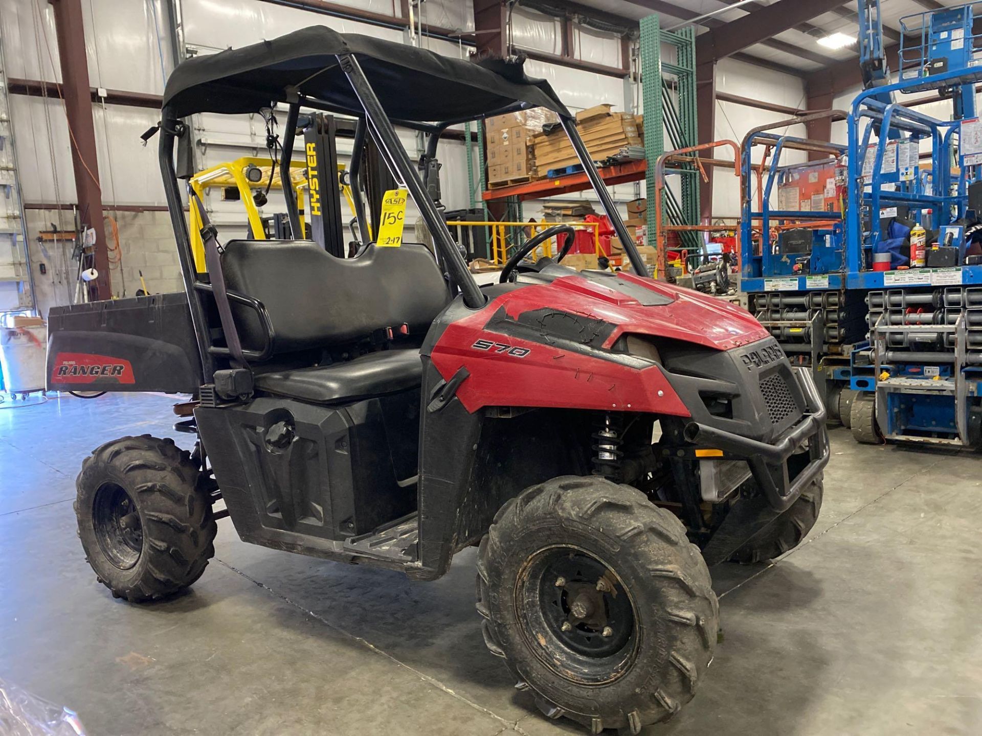 POLARIS RANGER 570, 4X4, DUMP BED, GAS POWERED, RUNS AND OPERATES