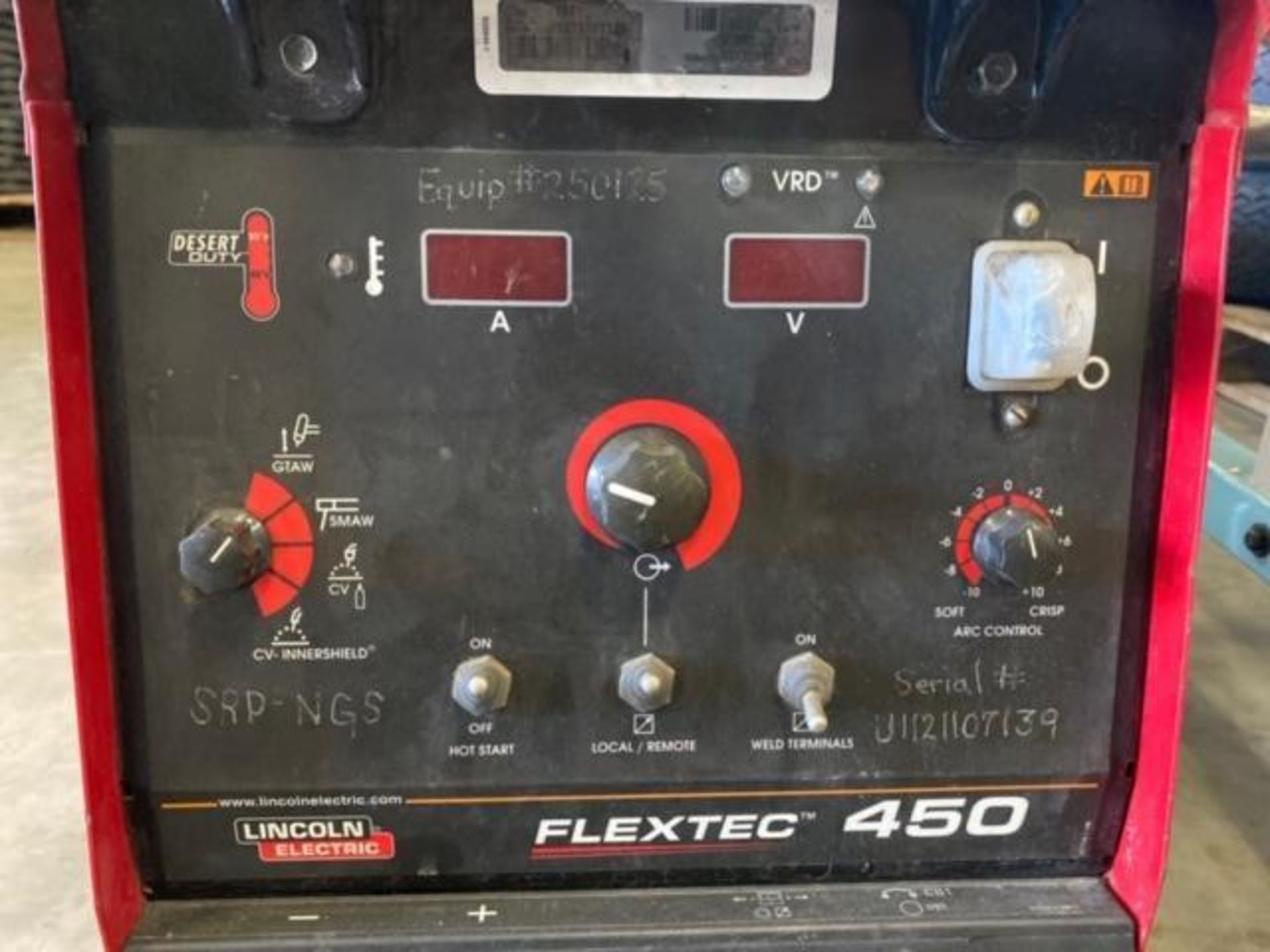 LINCOLN ELECTRIC FLEXTEC 450 WELDER - Image 2 of 7