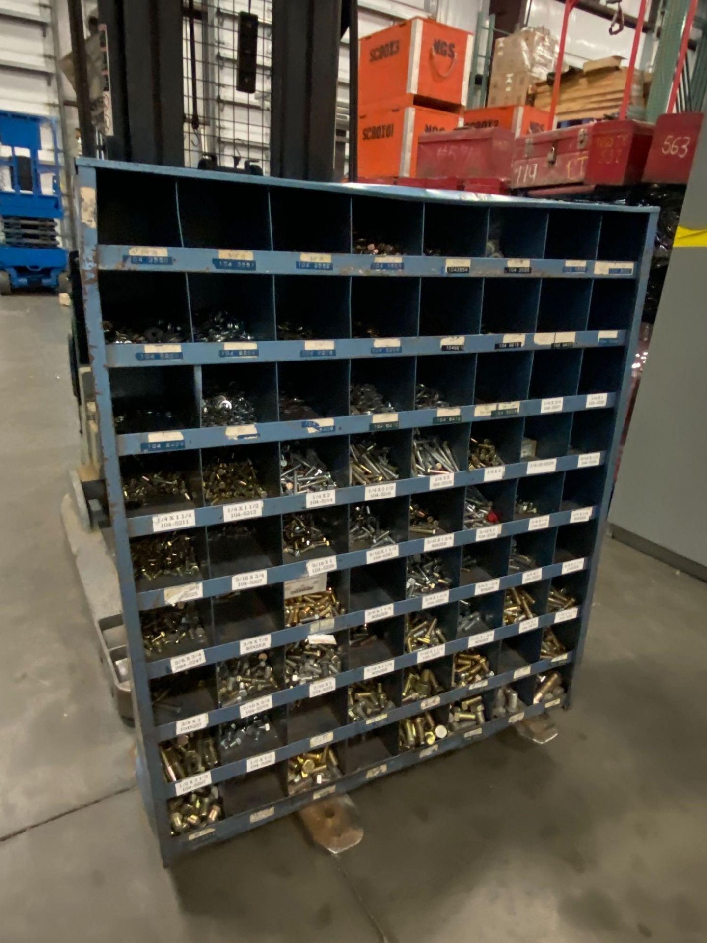 PARTS CABINET WITH CONTENTS