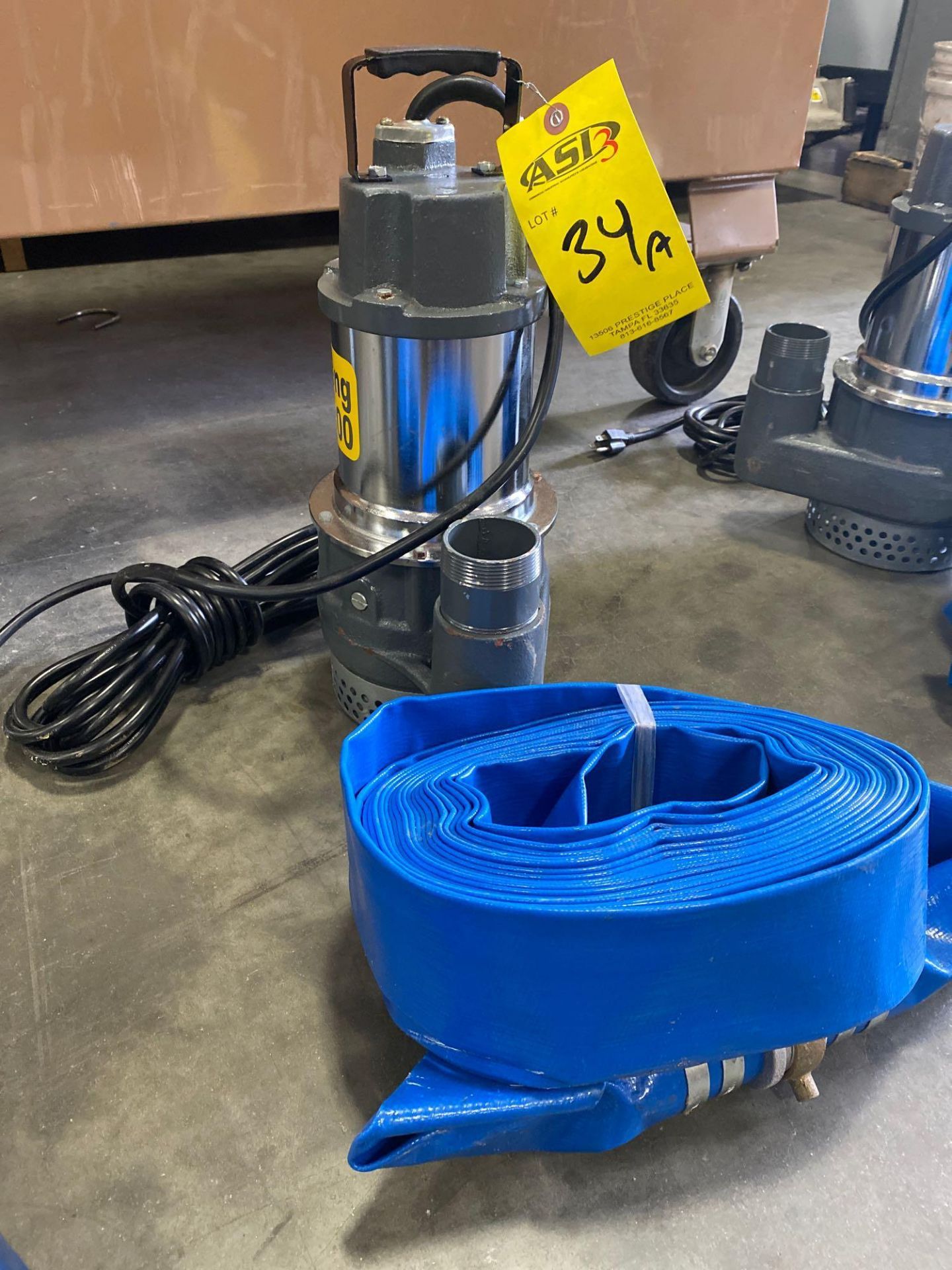 UNUSED MUSTANG 4800 2” SUBMERSIBLE PUMP, 50’ HOSE