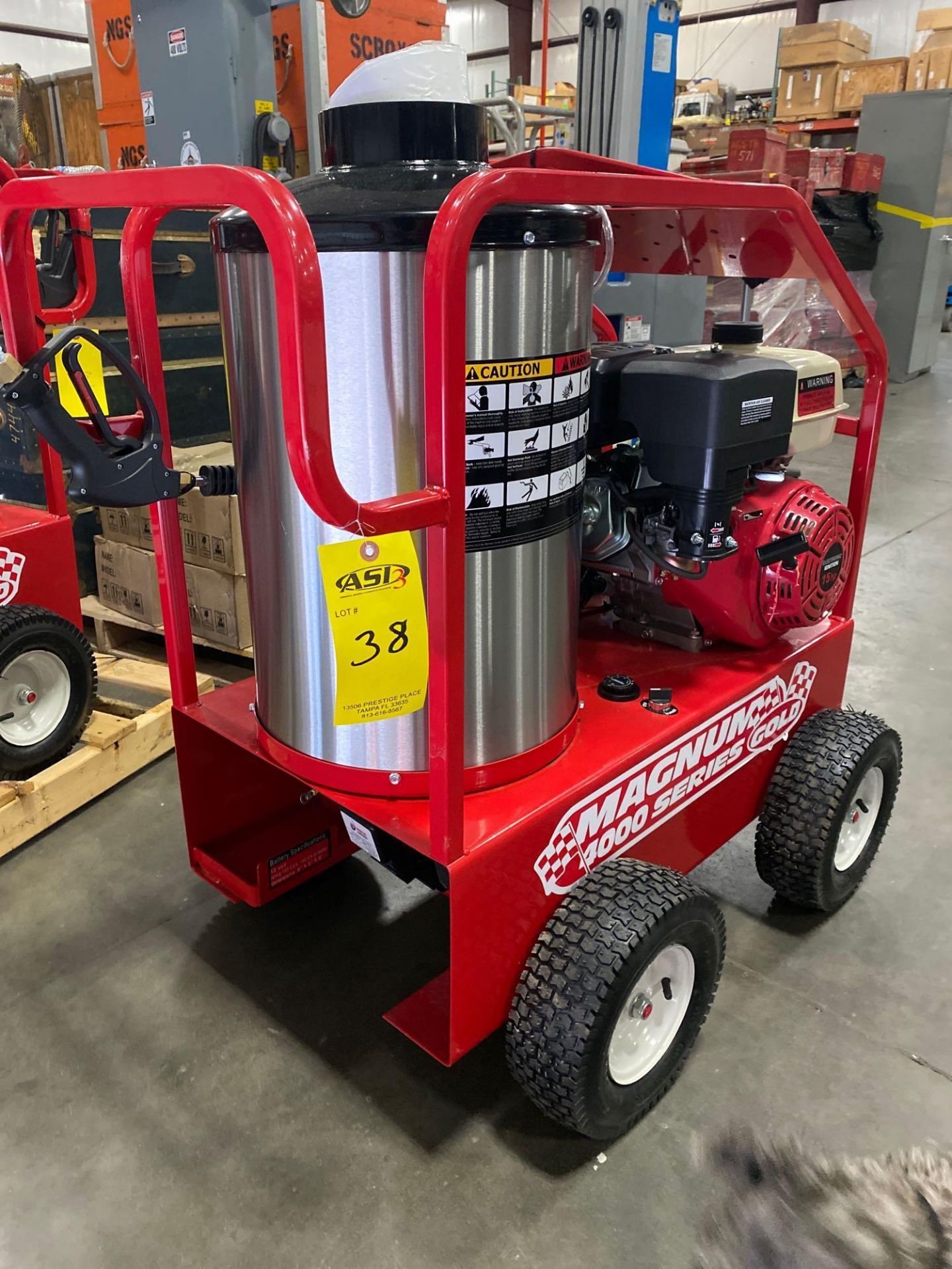 2020 NEW/UNUSED MAGNUM 4000 SERIES HEATED PRESSURE WASHER, ELECTRIC START, WAND INCLUDED