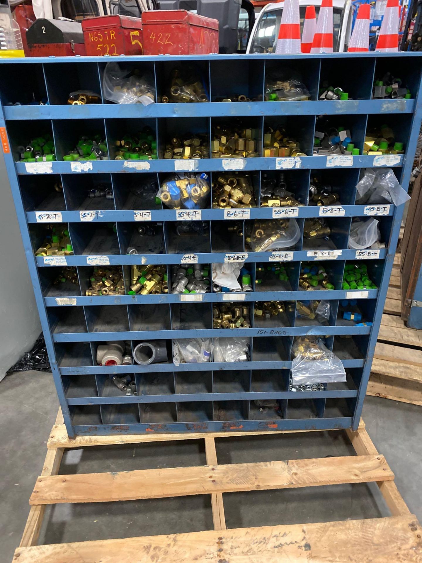 PARTS CABINET WITH CONTENTS