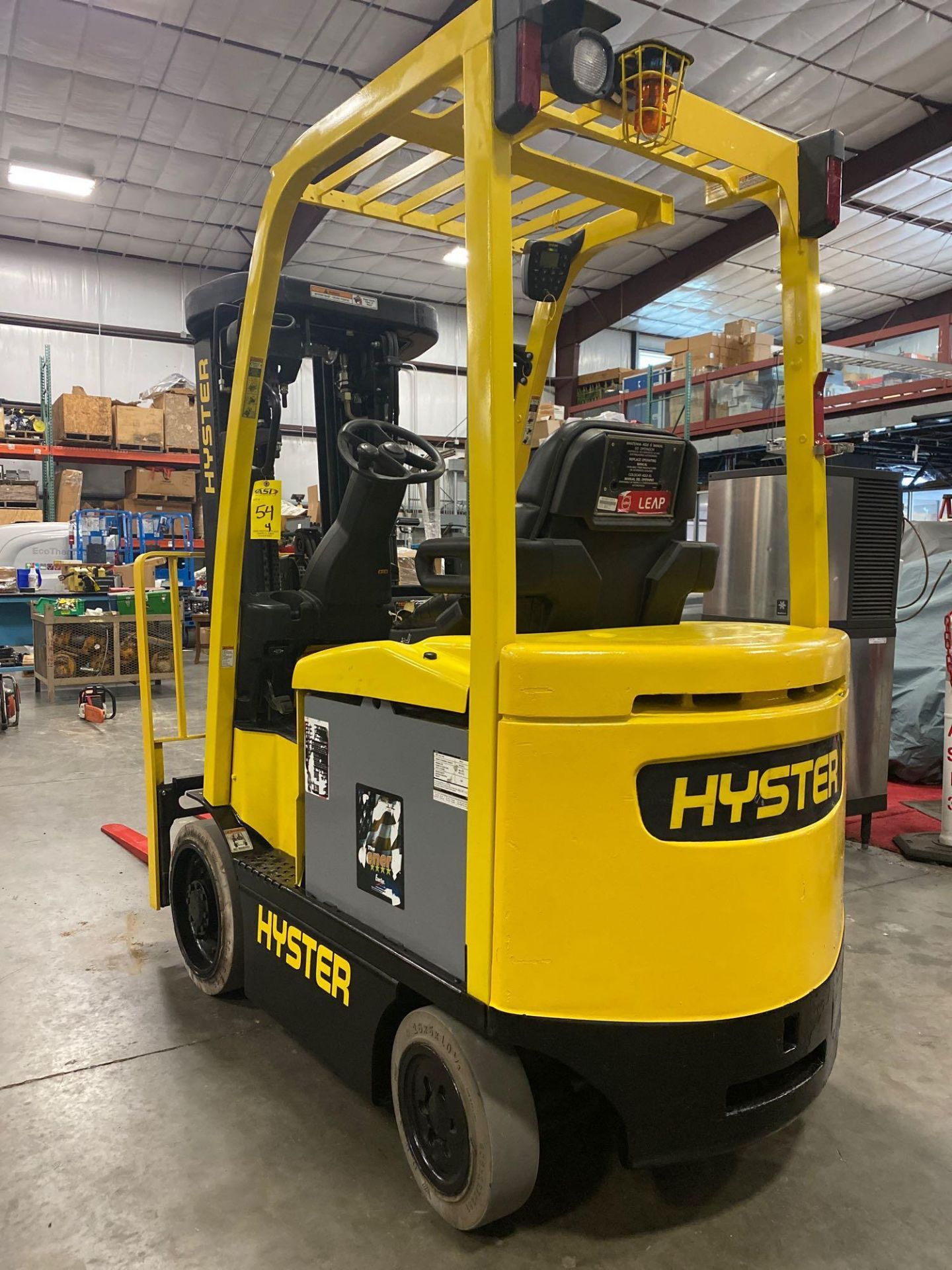 2011 HYSTER E50XN-27 ELECTRIC FORKLIFT, APPROX 5,000 LB CAPACITY, 240.2" HEIGHT CAPACITY, TILT, SIDE - Image 6 of 9