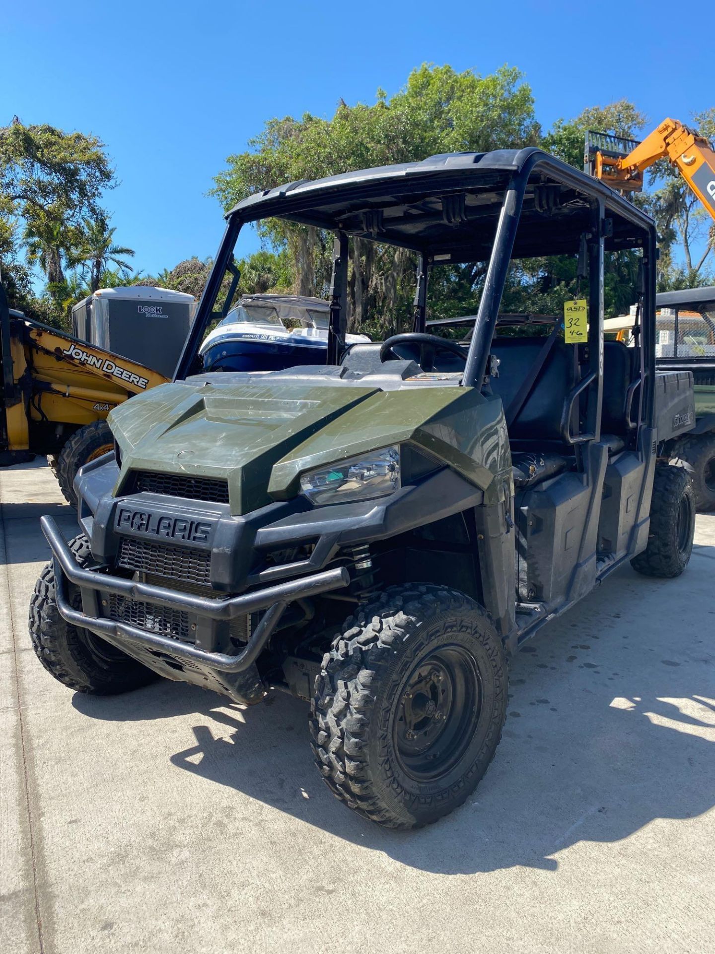 2015 POLARIS RANGER CREW CAB UTV, HITCH, RUNS & DRIVES