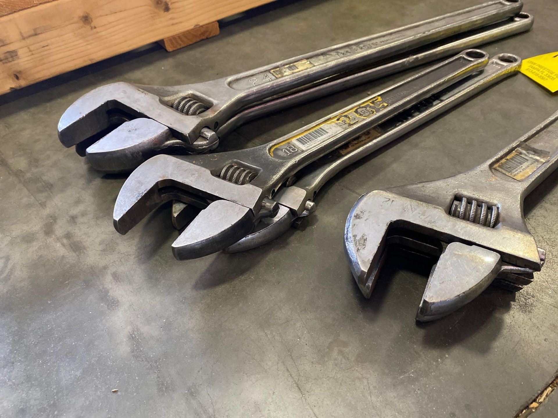 6 PROTO ADJUSTABLE WRENCHES, (2) 24”, (2) 18”, (2) 20” - Image 2 of 4