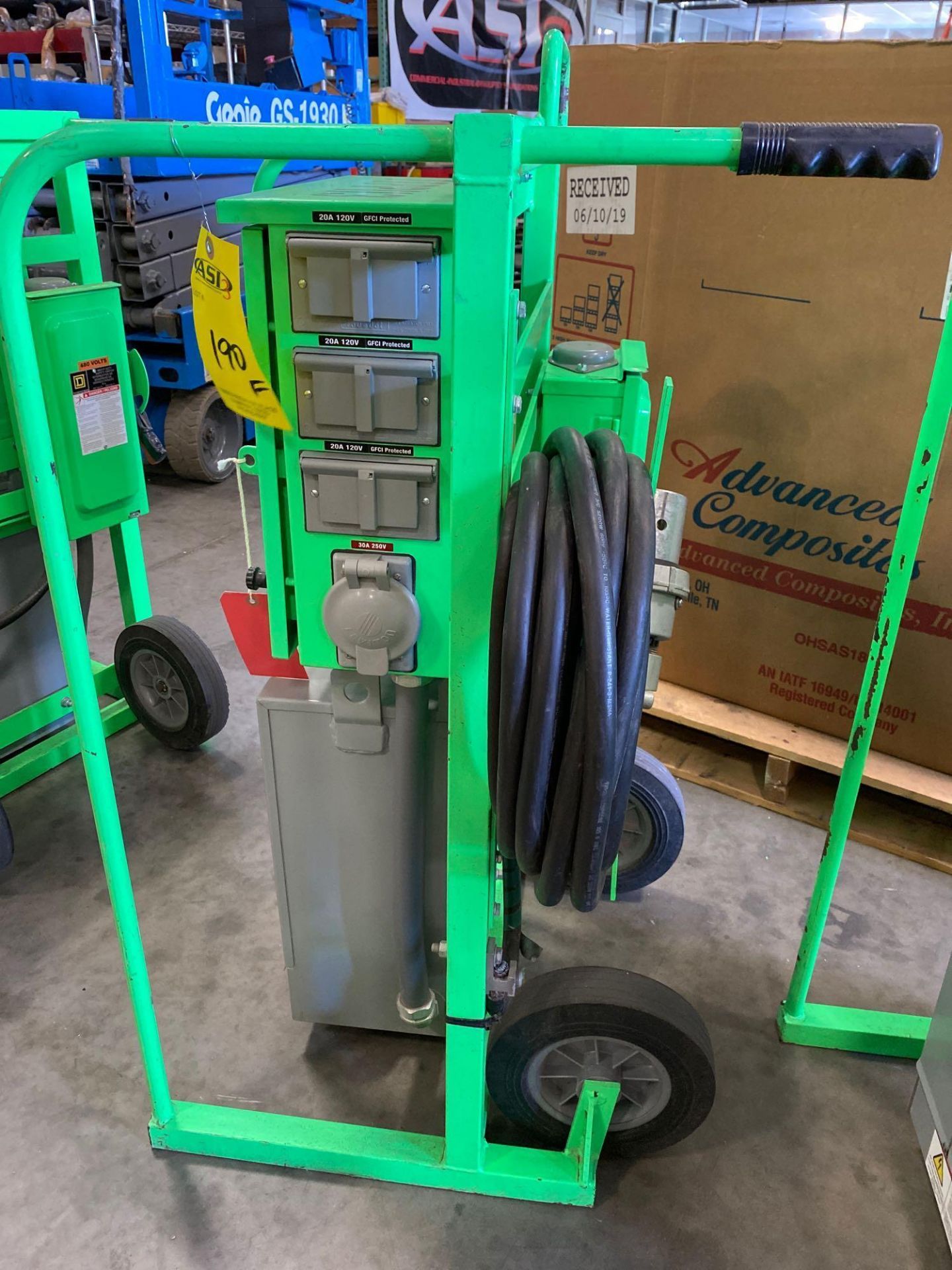 POWER TEMP SYSTEMS, INC POWER DISTRIBUTION CART, TESTED - Image 4 of 14