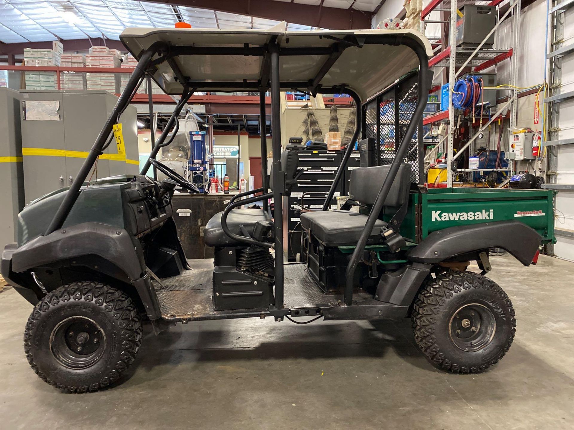 KAWASAKI 4010T CREW CAB UTV WITH DUMP BED, HITCH, 4X4, 639 HOURS SHOWING - Image 2 of 12