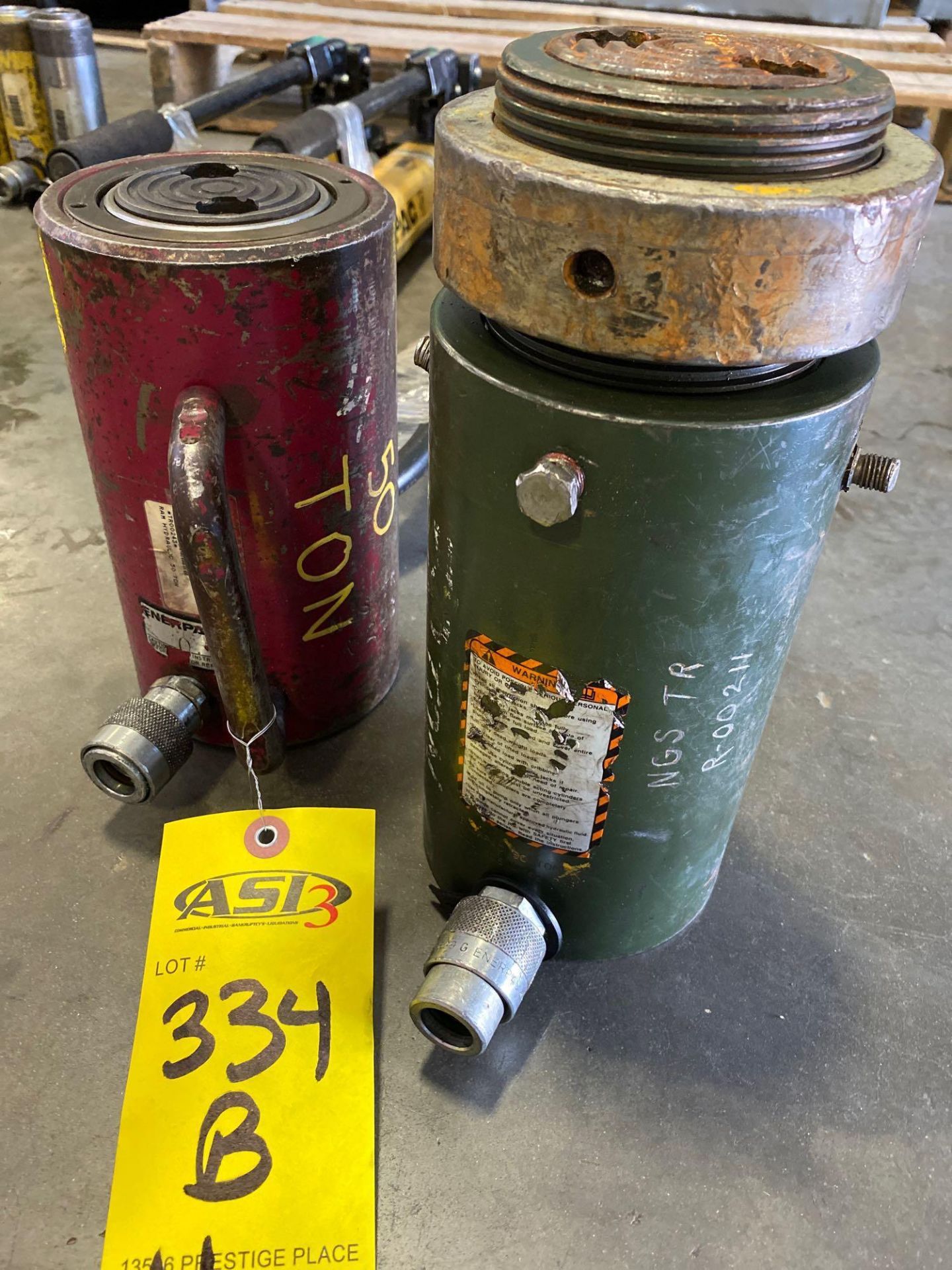 50 TON ENERPAC HYDRAULIC CYLINDERS