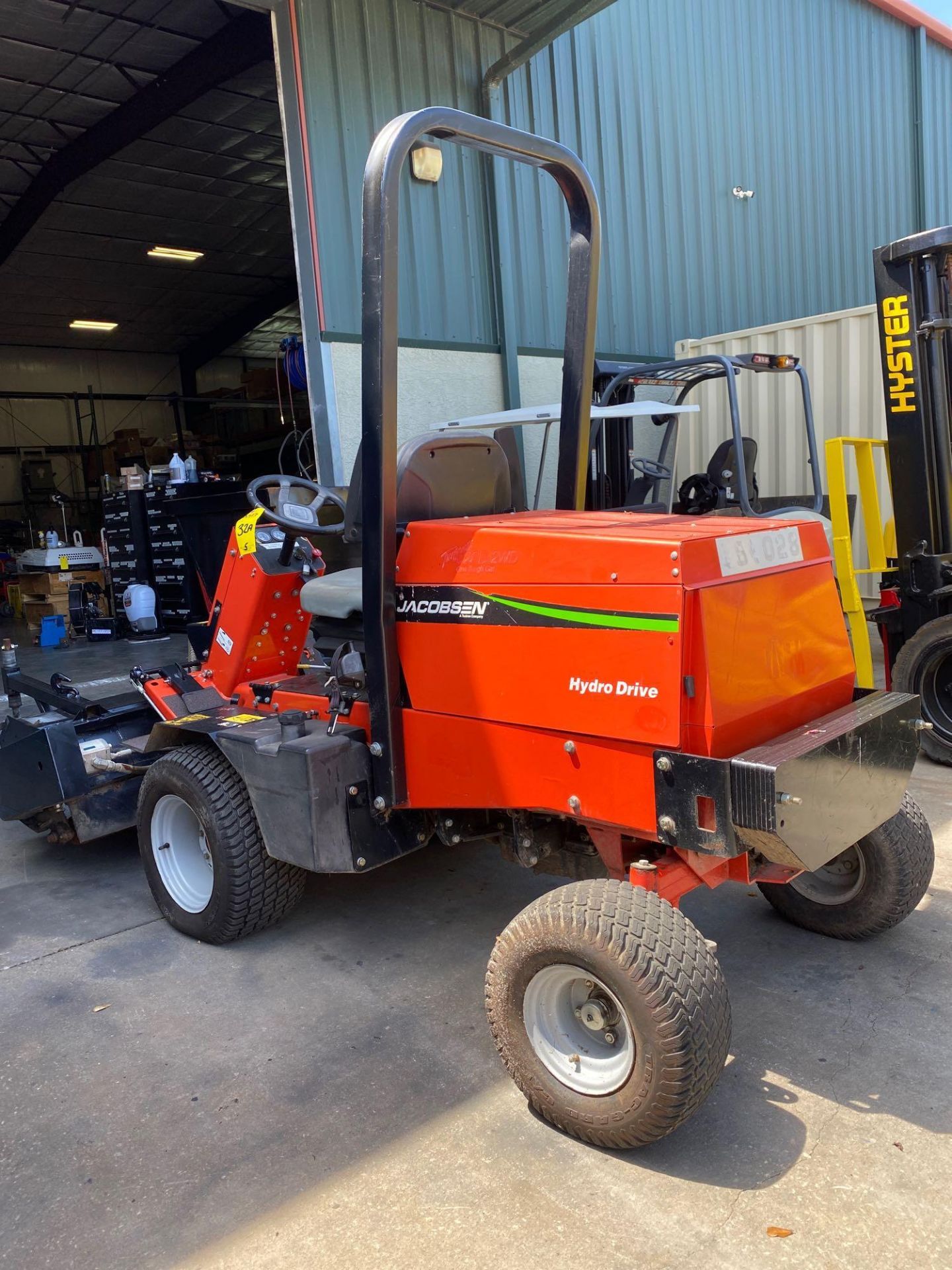 JACOBSON HYDRO DRIVE MOWER, GAS POWERED, MODEL 628D, RUNS AND OPERATES - Image 3 of 6