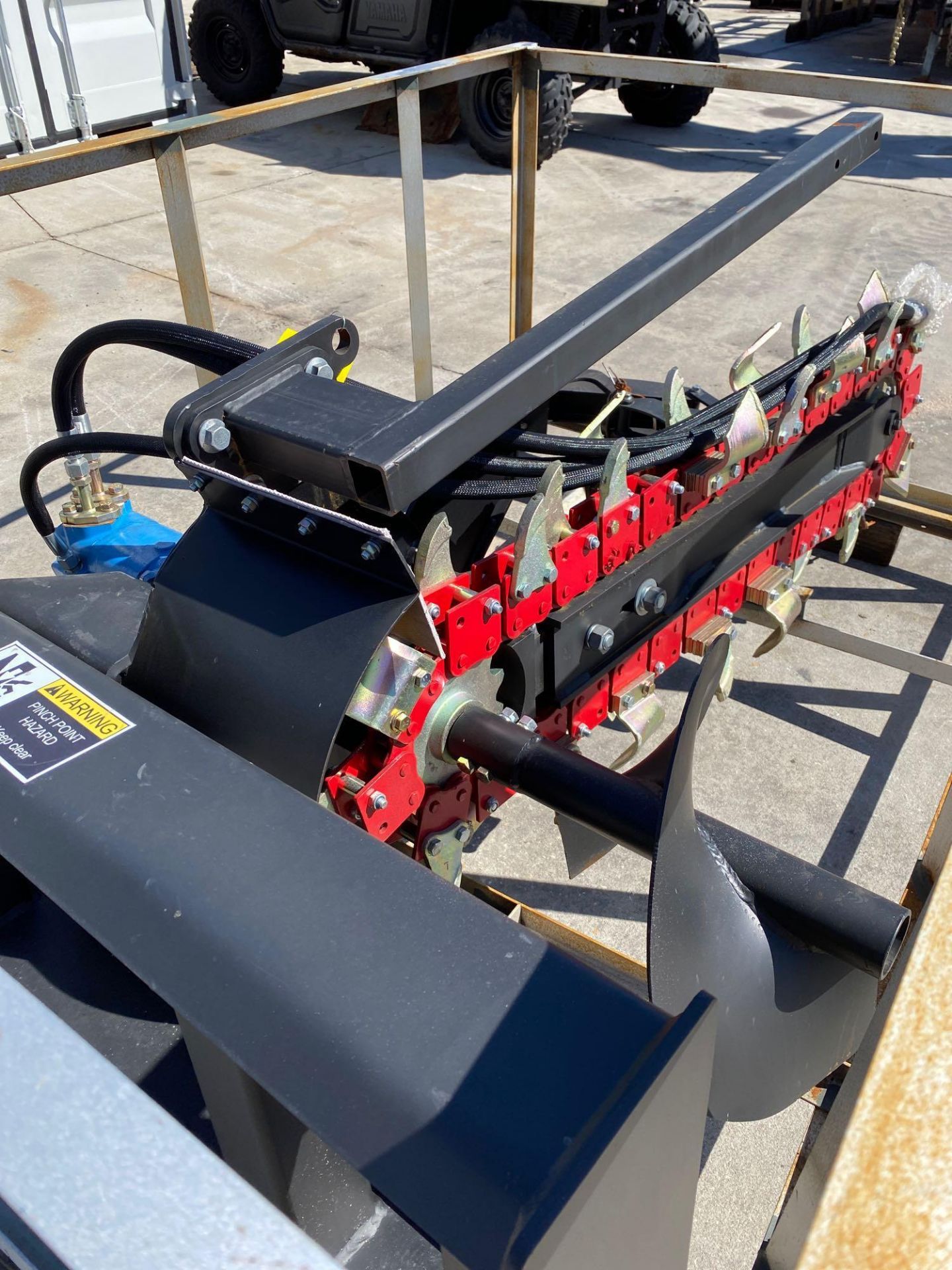 NEW/UNISED SKID STEER TRENCHER ATTACHMENT - Image 3 of 18