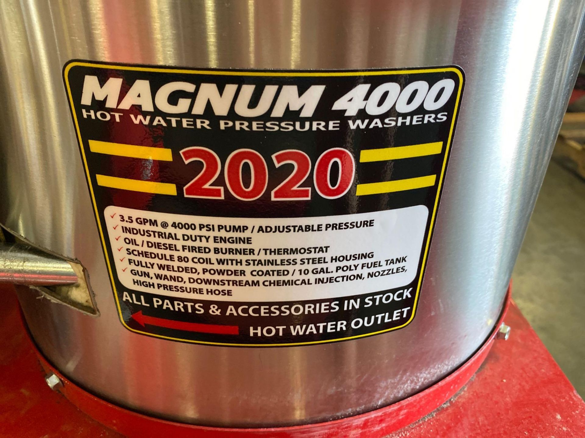 NEW/UNUSED 2020 MAGNUM 4000 HEATED PRESSURE WASHER, ELECTRIC START - Image 6 of 6