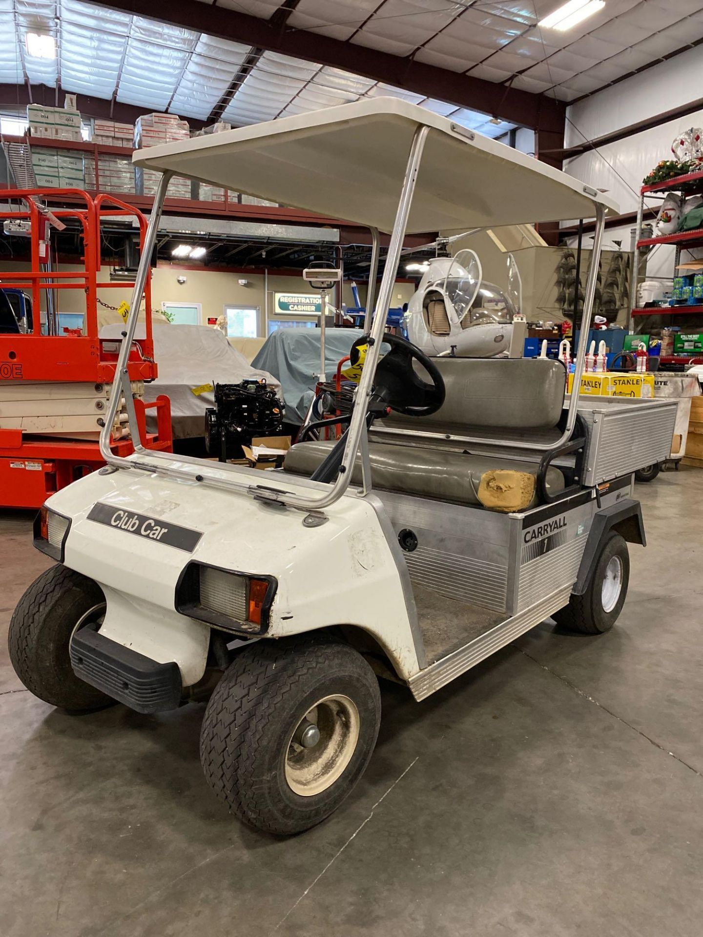 CLUB CAR CARRYALL ELECTRIC UTILITY CART WITH BED, RUNS AND OPERATES